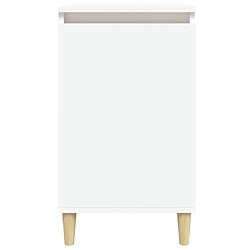 Maison Chic Table de chevet Table de Nuit Meuble de Rangement blanc 40x35x70 cm bois d’ingénierie pas cher