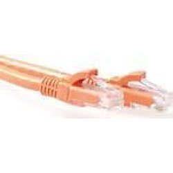 Act Music ACT Orange 20 meter U/UTP CAT6A patch cable snagless with RJ45 connectors. Cat6a u/utp snagless or 20.00m (IB2120)