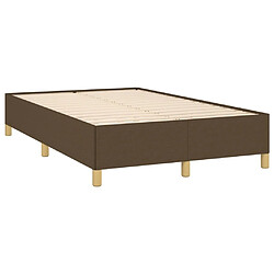 Acheter Maison Chic Lit adulte- Lit + matelas,Sommier à lattes de lit et matelas marron foncé 120x190cm tissu -GKD38450