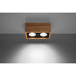 Avis Sollux Downlights Rectangulaires Doubles Plafonniers Flush Light Bois Naturel GU10