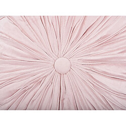 Beliani Coussin UDALA 40 x 40 cm Unicolore Rose pas cher