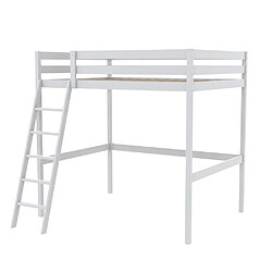 Acheter Le Quai Des Affaires Lit mezzanine STUDIO 90x190 + 1 sommier / Blanc