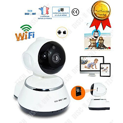 Tech Discount TD® Caméra de surveillance ip sans fil wifi espion extérieur intérieur sécurité visibilité nocturne détection de mouvement surveilla