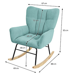 Acheter ML-Design Fauteuil à bascule Fauteuil à bascule Fauteuil relax Fauteuil de salon