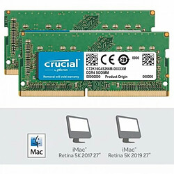 Mémoire RAM Crucial CT2K16G4S266M 32 GB 2666 MHz CL19 DDR4 pas cher