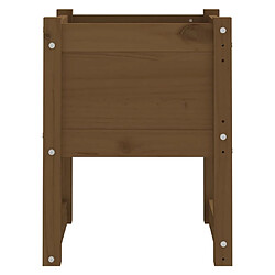 Avis vidaXL Jardinière Marron miel 40x40x52,5 cm Bois massif de pin