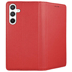 Acheter Htdmobiles Housse pour Samsung Galaxy A55 5G - etui coque pochette portefeuille + film ecran - ROUGE MAGNET