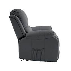 Bestmobilier Armand - fauteuil relax en cuir vegan