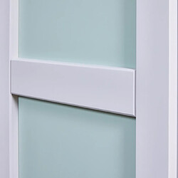 Avis Mes Armoire 92x59,5x205 cm en pin gris clair et vert d'eau - GREEDY