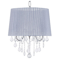 Beliani Lampe suspension EVANS Gris clair