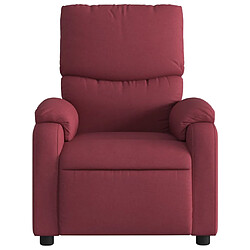 Avis Maison Chic Fauteuil inclinable,Fauteuil luxe de relaxation Rouge bordeaux Tissu -MN65702