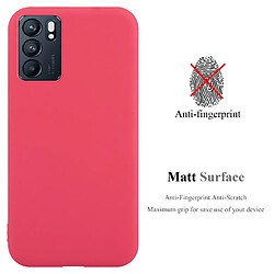 Cadorabo Coque Oppo Reno6 5G Etui en Rouge