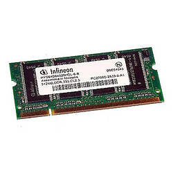 512Mo RAM PC Portable SODIMM Infineon HYS64D64020HDL-6-B DDR1 PC-2700 333MHz - Occasion