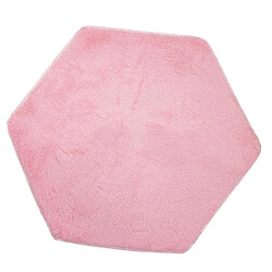 peluche douce enfants tente tapis tapis coussin coussin chambre - hexagonal rose pas cher