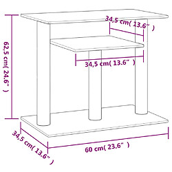 vidaXL Arbres à chat avec plates-formes crème 62,5 cm pas cher