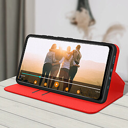 Acheter Avizar Housse Wiko View 5 / 5 Plus Étui Folio Portefeuille Fonction Support rouge