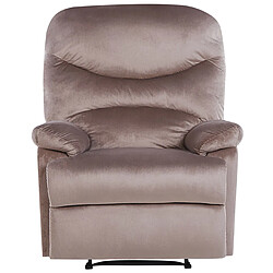 Acheter Beliani Fauteuil ESLOV Velours Taupe Beige