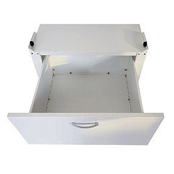 Avis Decoshop26 Meuble bas pour machine à laver avec tiroir 33 x 61 x 62 cm blanc 04_0007837