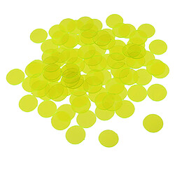 Avis Jetons de jeu de bingo 300pcs professionnels comptant des jetons de bingo-test en plastique jaune