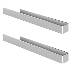 ML-Design Lot de 2x porte-serviettes salle de bain support en aluminium sans percer 40 cm