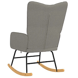 Acheter vidaXL Chaise à bascule Taupe Tissu