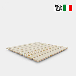 Receveur de douche extérieur en bois, piscine et jardin 80x80cm Arkema Design Ecowood D107