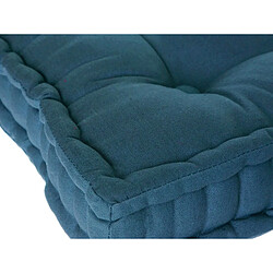 Acheter Atmosphera, Createur D'Interieur Coussin de sol 40x40 cm - Bleu canard - Atmosphera