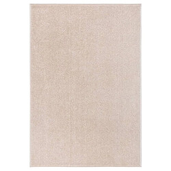 vidaXL Tapis à poils courts 160x230 cm Beige foncé