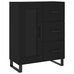 vidaXL Buffet noir 69,5x34x90 cm bois d'ingénierie