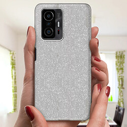 Acheter Avizar Coque Xiaomi 11T et 11T Pro Paillette Amovible Silicone Semi-rigide Argent