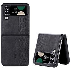 Coque en TPU + PU anti-rayures pour votre Samsung Galaxy Z Flip3 5G - noir