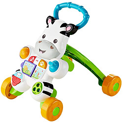 Fisher Price Mon Trotteur Zèbre Parlant pour apprendre à marcher avec musique et activités d'éveil pour bébé