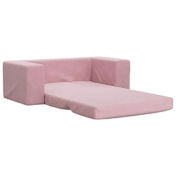 Acheter Maison Chic Canapé-lit convertible 2 places, Clic-Clac pour enfants rose peluche douce -GKD88758