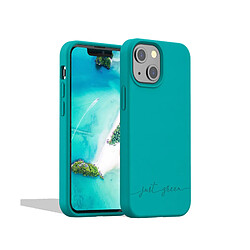 BIGBEN Coque iPhone 13 mini Natura Blue Lagoon - Eco-conçue Just Green