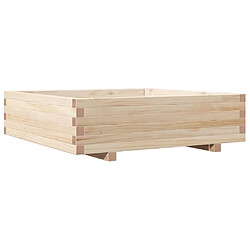 vidaXL Jardinière 90x90x26,5 cm bois de pin massif