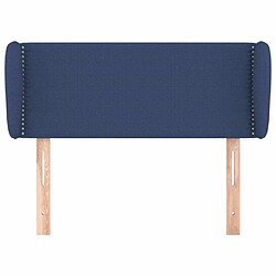 Avis Maison Chic Tête de lit scandinave avec oreilles,meuble de chambre Bleu 103x23x78/88 cm Tissu -MN90462