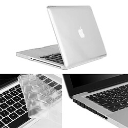 Wewoo Housse Étui blanc pour Macbook Pro 13,3 pouces Chapeau-Prince 3 en 1 Crystal Hard Shell de protection en plastique avec clavier de et prise de poussière Port