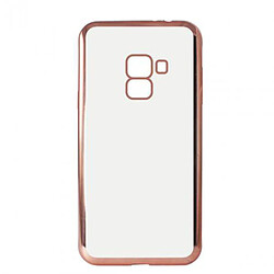 Coque Arrière Samsng Galaxy A8 (2018) Transparente Rose Gold