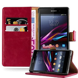 Cadorabo Coque Sony Xperia Z1 Etui en Rouge