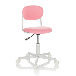 Chaise de bureau pour enfants / chaise pivotante pour enfants KIDDY BASE I Tissu rose hjh OFFICE pas cher