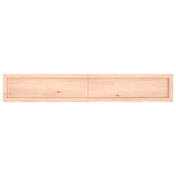 Acheter vidaXL Étagère murale 180x30x(2-4) cm bois de chêne massif non traité