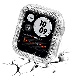 Coque en TPU décor strass, anti-rayures, transparent pour votre Apple Watch Series 6/5/4/SE 44mm