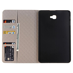 Acheter Wewoo Housse Étui marron pour Samsung Galaxy Tab A 10.1 / T580 Carte Texture Horizontal en cuir avec support et fentes cartes porte-monnaie, livraison de aléatoire