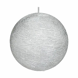 Bougie Boule Déco Colorama 380g Argent