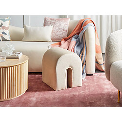 Beliani Pouf MODOC Beige Velours