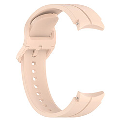 20MM Bracelet de montre en silicone Accessoires de remplacement compatible Samsung Watch5/Watch5 Pro - Rose clair