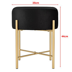 Helloshop26 Tabouret rembourré rond 44 x 35 cm 03_0008713