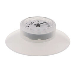 mini étanche cuisine salle de bain baignoire douche horloge avec ventouse blanc