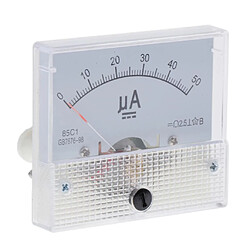 Outils De Mesure Actuels 0-50uA D'appareil De Contrôle Actuel D'ampère De CC De Panneau 85C1-uA