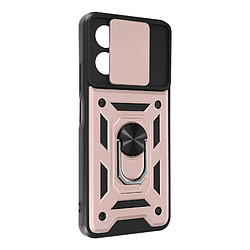 Avizar Coque pour Xiaomi Redmi Note 12 5G Cache caméra et Bague Support Rose Gold